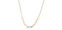 10K Yellow Gold 0.82 cttw Diamond Necklace - 18"