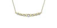10K Yellow & White Gold 0.18 cttw Diamond Necklace