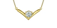 10K Yellow Gold 0.30cttw Lab Grown Diamond Necklace