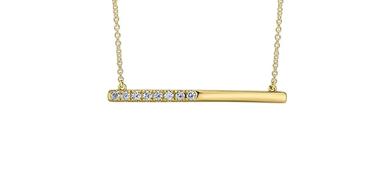 10k Yellow Gold 0.249cttw Canadian Diamond Necklace