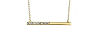 10k Yellow Gold 0.249cttw Canadian Diamond Necklace