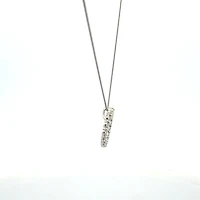 10K White Gold Lab Diamond Pendant