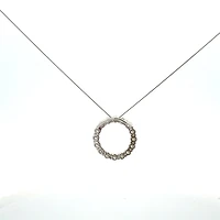 10K White Gold Lab Diamond Pendant