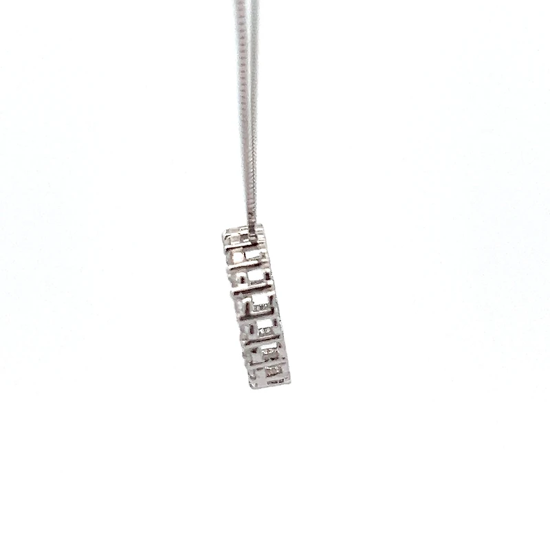 10K White Gold 0.25cttw Diamond Necklace