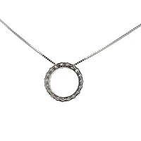 10K White Gold 0.25cttw Diamond Necklace