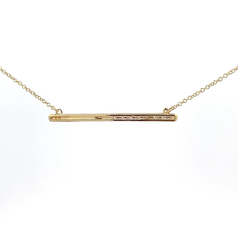 10k Yellow Gold 0.249cttw Canadian Diamond Necklace