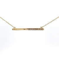 10k Yellow Gold 0.249cttw Canadian Diamond Necklace