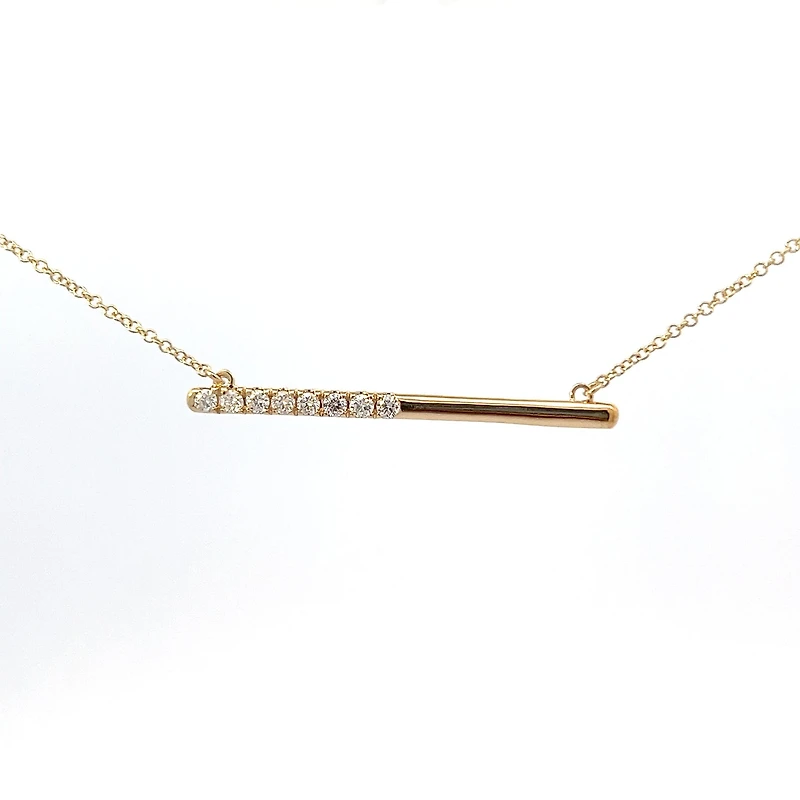 10k Yellow Gold 0.249cttw Canadian Diamond Necklace