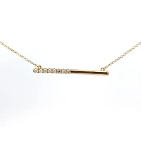 10k Yellow Gold 0.249cttw Canadian Diamond Necklace