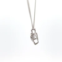 10K White Gold 0.25cttw Lab Grown Diamond Necklace