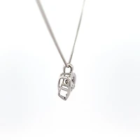 10K White Gold 0.25cttw Lab Grown Diamond Necklace