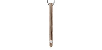 10K Gold 0.03 cttw Canadian Diamond Solitaire Bar Necklace, 18"