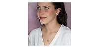 10K Yellow Gold 0.068cttw Diamond Heart Pendant, 18"