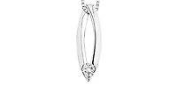 10K White Gold cttw Diamond Pendant