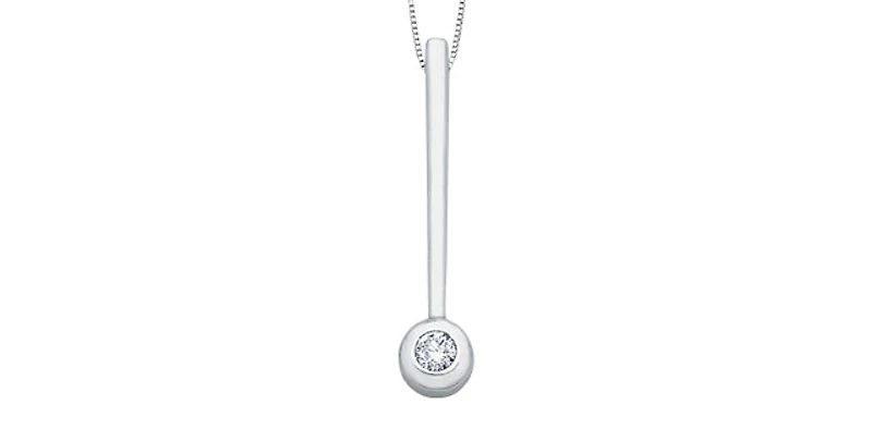 10K White Gold cttw Diamond Pendant
