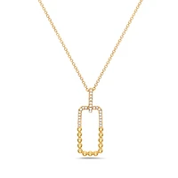 14K Yellow Gold cttw Diamond Pendant