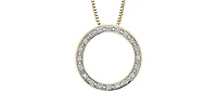 10K Yellow Gold 0.10cttw Diamond Pendant