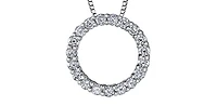 10K White Gold 0.25cttw Diamond Necklace