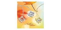 10K Yellow Gold 0.04 Canadian Diamond Maple Leaf Pendant - 18"