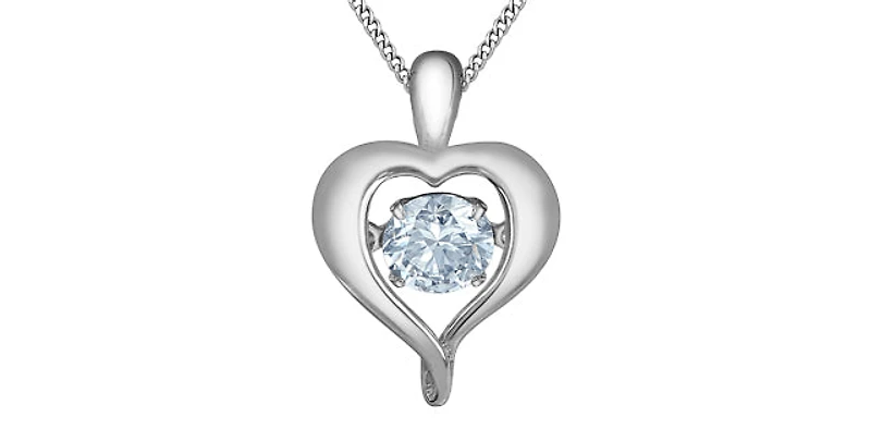 10K White Gold 0.25cttw Lab Grown Diamond Necklace