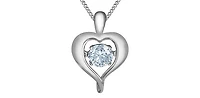 10K White Gold 0.25cttw Lab Grown Diamond Necklace
