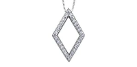 10K White Gold cttw Diamond Pendant