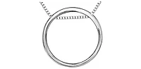 Sterling Silver & 10K Rose Gold 0.01cttw Diamond Necklace