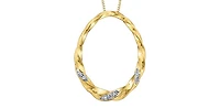 10K Yellow Gold cttw Diamond Necklace