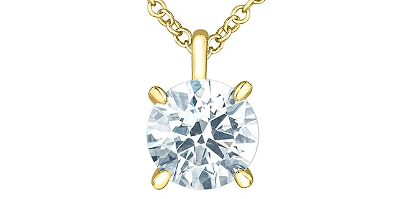 14K Yellow Gold 1.51ct Lab Grown Diamond Necklace