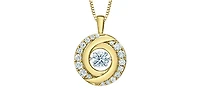 14K Yellow & White Gold Lab Grown 1.00cttw Diamond Necklace, 18"