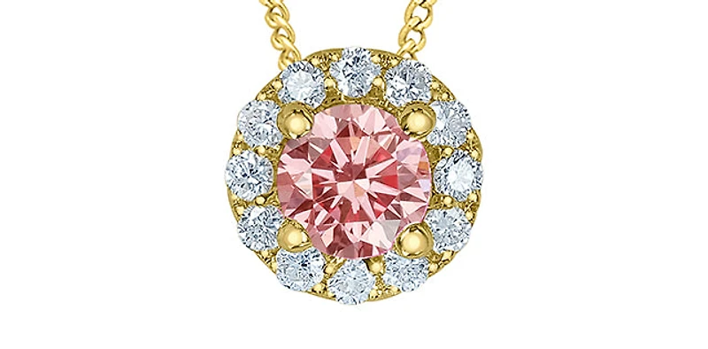 10K Yellow Gold 0.33cttw Lab Grown Diamond Necklace