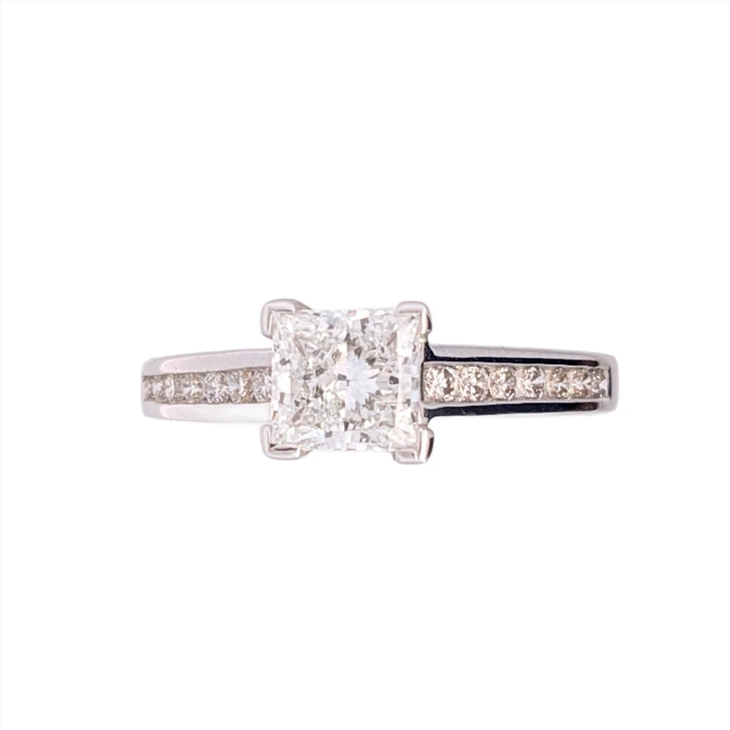 18K White Gold 1.47cttw Lab Grown Diamond Engagement Ring