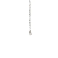 10K Lab Grown Diamond Bezel Set Necklace - Gold / Pear