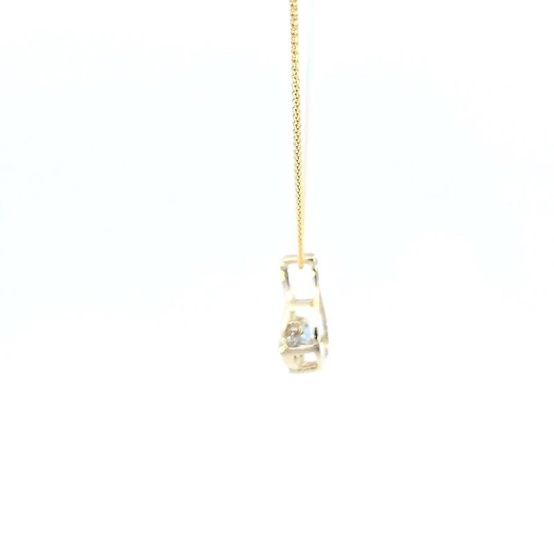 10K White Gold Diamond Necklace