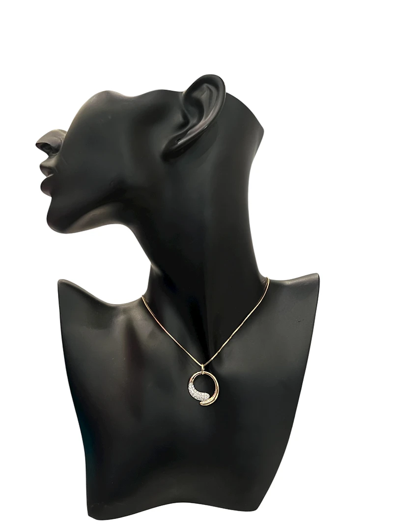 10K Yellow Gold 0.50cttw Diamond Necklace