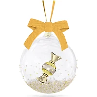 Swarovski -   Holiday Cheers Dulcis Ball Ornament, Yellow 5688315
