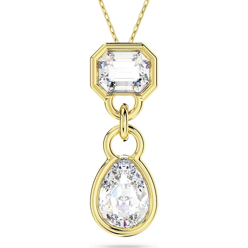 Swarovski Dextera pendant, Mixed cuts, White, Gold-tone plated - 5663339 - Discontinued