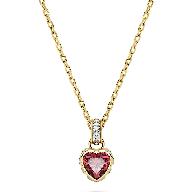Swarovski Chroma Pendant, Heart, Red, Gold-tone Plated - 5648750