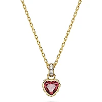 Swarovski Chroma Pendant, Heart, Red, Gold-tone Plated - 5648750