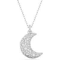 Swarovski  Luna pendant, Moon, White, Rhodium plated 5666181