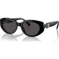 Swarovski Lucent: Cat Eye Shaped Sunglasses Black 5679544