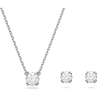 Swarovski Constella Set Round Cut, White, Rhodium plated - 5647663