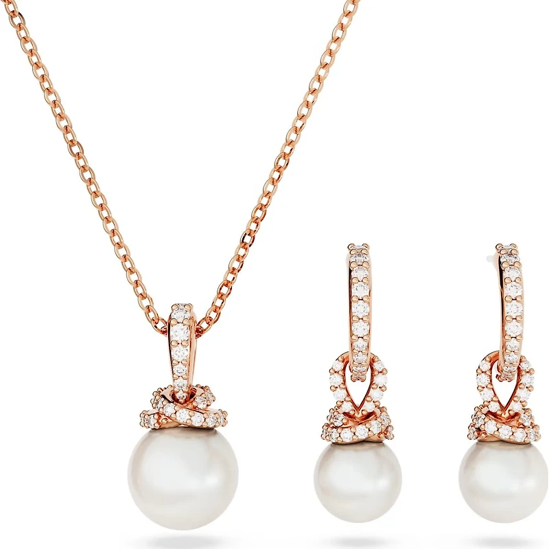 Swarovski Originally set, White, Rose gold-tone plated Discontinued - 5672835
