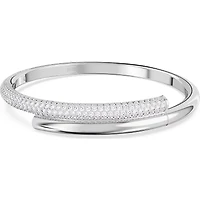 Swarovski - Dextera bangle, Magnetic closure, White, Rhodium plated - 5670252