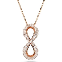 Swarovski -   Hyperbola pendant, Infinity, White, Rose gold-tone plated - 5677623