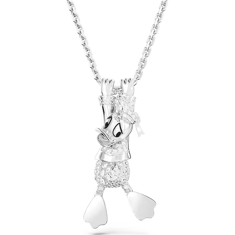 Disney Donald Duck layered pendant, White, Rhodium Plated - 5668776 - Discontinued