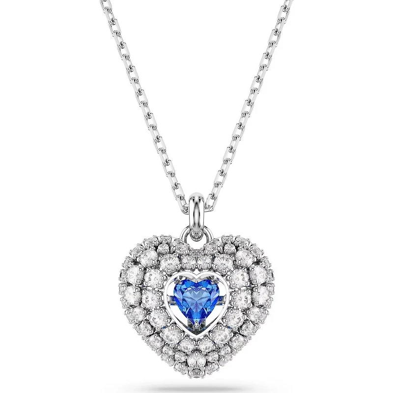 Swarovski -  Hyperbola pendant, Heart, Blue, Rhodium plated - 5680403