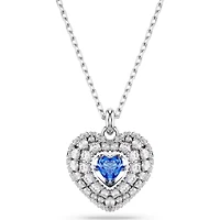 Swarovski -  Hyperbola pendant, Heart, Blue, Rhodium plated - 5680403