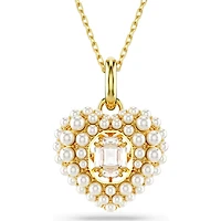 Swarovski -  Hyperbola pendant, Heart, White, Gold-tone plated 5680399