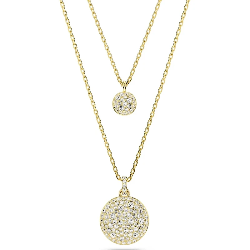 Swarovski Meteora layered pendant, White